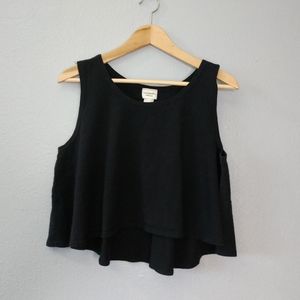 Sunspots Dex Jesse High Low Crop Top Tank Heavy Cotton Womens Large